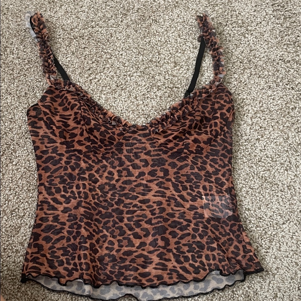 Leopard Print Women's Top